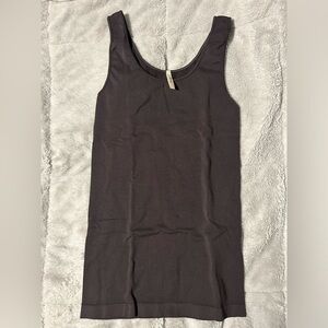 SkinnyTees Tank Mocha Brown/Black